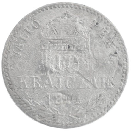 1871GYF 10kr Ag 'Ferenc József / Váltó Pénz' (1,54g) T:2- ü., karc Hungary 1871GYF 10 Krajczár Ag 'Franz Joseph / Váltó Pénz' (1,54g) C:VF ding, scratch Adamo M10.1