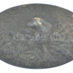 Sződy Szilárd (1878-1939) 1918. 'Forradalom 1918. X. 31.' Zn emlékérem (50x32mm) T:1- patina