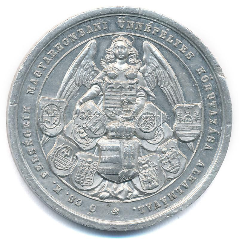 1857. 'A Felső Magyarországi Első Iparkiállításnak Emlékéül' kétoldalas Sn emlékérem (40mm) T:2 kis ph. - Image 2