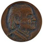 Pálffy Gusztáv (1942-) 1982. 'Kodály Centenárium Kecskemét' kétoldalas bronz emlékérem (85mm) T:1- patina