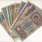 10db-os inflációs pengő bankjegy tétel, közte 1932. 50P 'D 146 044000' T:III közte folt, kis szakadás
