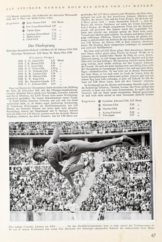 Olympia 1936. Die Olympischen Winterspiele vorschau auf Berlin. Band I-II. A berlini olimpia gyűjtőalbumai, két kötet, sok beragasztott képpel (nem teljes). Német nyelven. Kiadói aranyozott, festett egészvászon-kötésben, jó állapotban. - Image 2