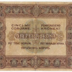 1920. 5000K piros '5B01 463603' sorszámmal, 'Orell Füssli Zürich' nyomdahely jelöléssel T:III- restaurálva Adamo K38 - Image 2