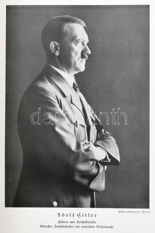 cca 1938 Wehrdienst - Ehrendienst. Erinnerungen an meine Dienstzeit. Gebirgs-Jäger-Regiment 100. Katonai szolgálatért adományozott német emlékalbum, Gebirgsjäger-Regiments (hegyivadász-ezred) tagja számára. Fekete-fehér fotókkal, üres, - Image 2