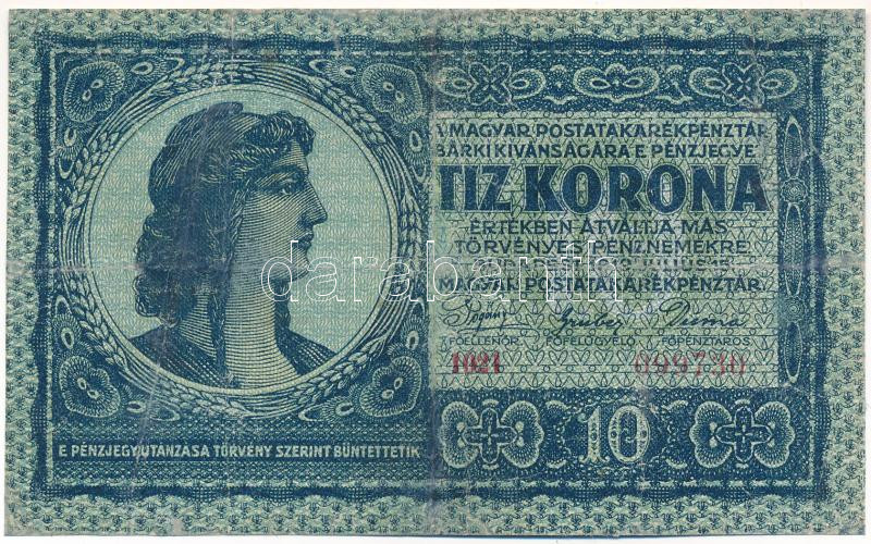 1919. július 15. 10K '1021 099730' T:IV restaurált Adamo K12