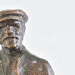 Jelzés nélkül: Vlagyimir Iljics Uljanov Lenin. Festett alumínium, fatalpon, kopott, m: 24 cm - Image 2