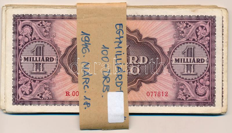 1946. 1.000.000.000P (26x) T:III folt, az egyiken firka Adamo P28 - Image 2