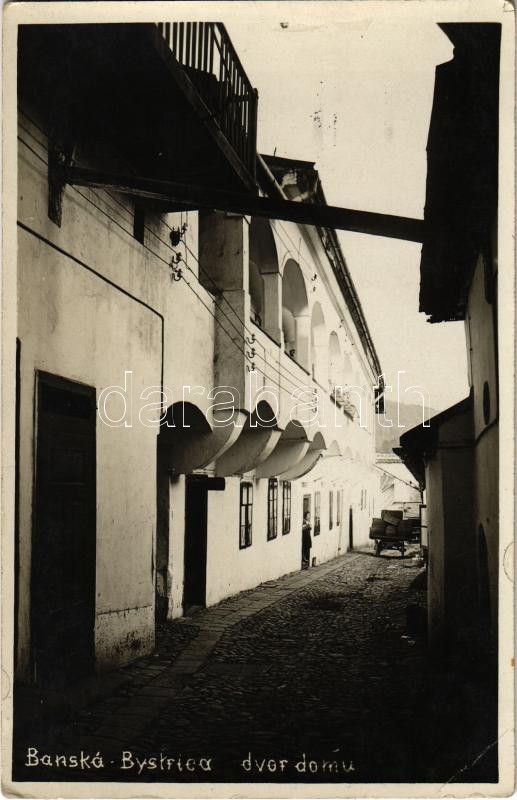 Besztercebánya, Banská Bystrica; Dvor domu / ház udvara / house's courtyard (EK)