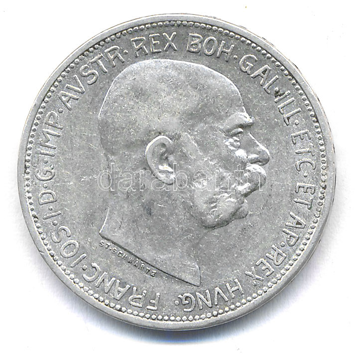 Ausztria 1913. 2K Ag 'Ferenc József' T:2 Austria 1913. 2 Corona Ag 'Franz Joseph' C:XF Krause KM#2821