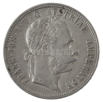 Ausztria 1879. 1Fl Ag 'Ferenc József' T:1-,2 patina Austria 1879. 1 Florin Ag 'Franz Joseph' C:AU,VF patina Krause KM#2222