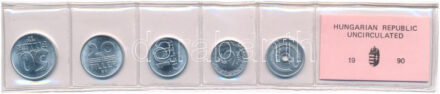 1990. 2f-50f (5xklf) forgalmi sor fóliatokban T:1 Adamo FO23