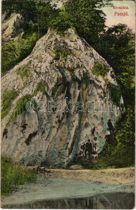 1911 Parajd, Praid; Sószikla. P. Ferenczy Pál kiadása / salt rock (EB)