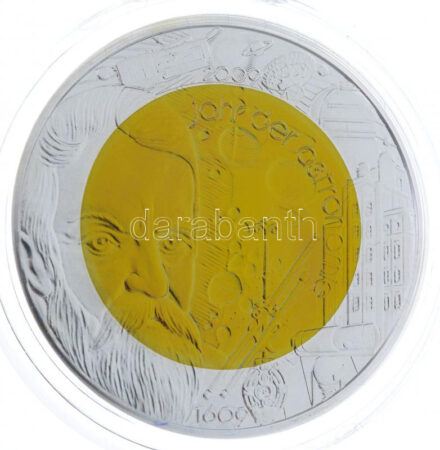 Ausztria 2009. 25E Ag-Nb 'Az asztronómia éve' eredeti tokban, tanúsítvánnyal T:BU Austria 2009. 25 Euro Ag-Nb 'International Year of Astronomy' in original case, with certificate C:BU Krause KM# 3174
