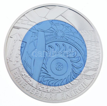 Ausztria 2010. 25E Ag-Nb 'Megújuló energia' T:BU Austria 2010. 25 Euro Ag-Nb 'Renewable Energy' C:BU Krause KM# 3189