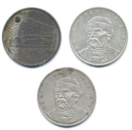 1993. 200Ft Ag 'MNB' + 1994. 200Ft Ag 'Deák' (2x) T:2 patina Adamo F13, F13.1