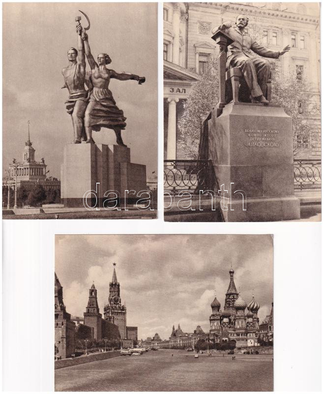 MOSZKVA - 48 db modern szovjet képeslap tokban / MOSCOW - 48 modern Soviet postcards in case - Image 2