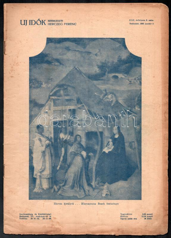 1936-1937 Az Új Idők 2 db száma