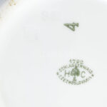 Haas & Czjzek Schlaggenwald fehér mázas porcelán teáskanna, szűrővel, üveg fedővel. Jelzett, a fedőn csorbával, m: 26 cm - Image 2