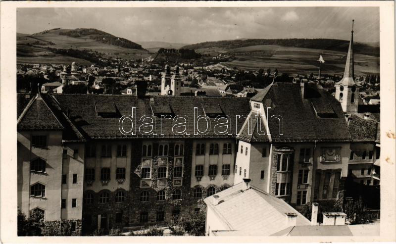 Székelyudvarhely, Odorheiu Secuiesc; Református tanítónőképző / Calvinist teachers' training institute, school (ragasztónyom / gluemark)