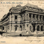 1906 Budapest VI. M. kir. Opera, kávéház, Miskolczy József és Társa üzlete. Ganz Antal 37. (fl)