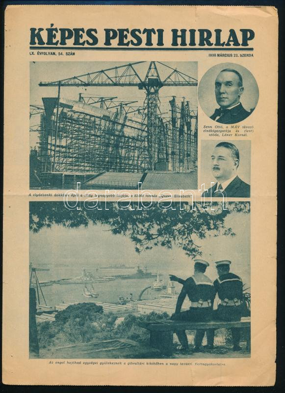 1938 Képes Pesti Hírlap 2 db száma, címlapon Erzsébet és Margit hercegnő - Image 2