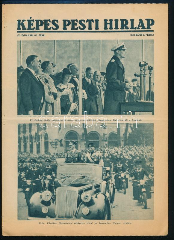 1938 Képes Pesti Hírlap 2 db száma, címlapon Erzsébet és Margit hercegnő - Image 3