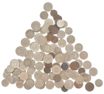 Svájc 1948-1976. 1r bronz (21x) + 1951-1969. 2r bronz (4x) + 1901-1981. 5r Cu-Ni (27x) + 1881-1978. 10r Cu-Ni (34x) + 1884-1978. 20r Cu-Ni (31x) T:1-,2- Switzerland 1948-1976. 1 Rappen bronze (21x) + 1951-1969. 2 Rappen bronze (4x) + 1901-1981. 5