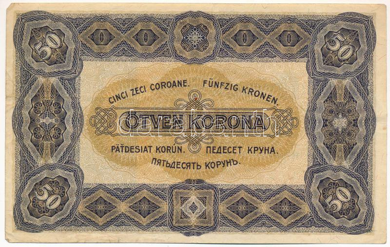 1920. 50K '5a 014 09360', 'Orell Füssli Zürich' nyomdahely jelöléssel T:III Adamo K25 - Image 2