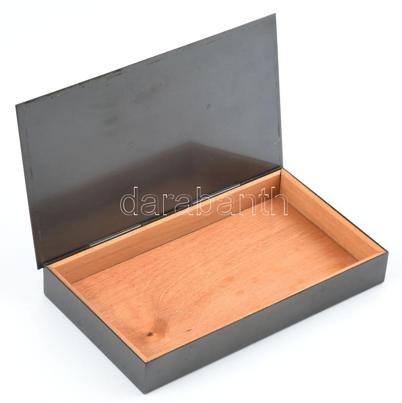 Lovas iparművész vörösréz doboz, fa betéttel, 18,5x10,5x2,5 cm - Image 2