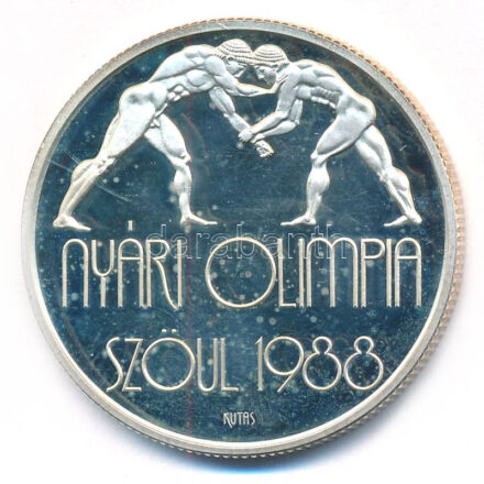 1987. 500Ft Ag 'Nyári Olimpia - Szöul 1988' T:1- (PP) ujjlenyomat, karc Adamo EM99