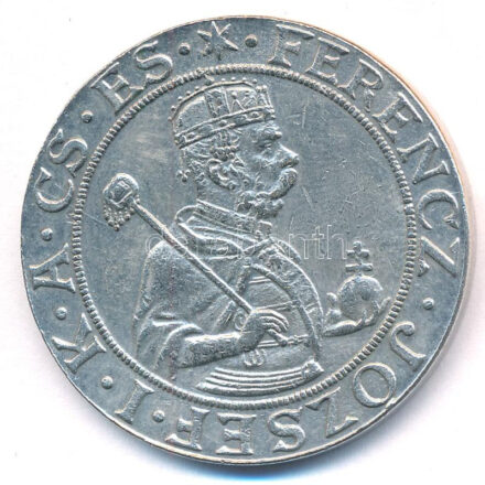 1896KB Tallér Ag 'Ferenc József' utánöntött másolata T:2
