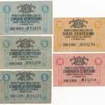 Olaszország / Velence / Osztrák-magyar megszállás 1918. 5c (3x) + 10c + 50c + T:I--IV Italy / Venice / Austro-Hungarian occupation 1918. 5 Centesimi (3x) + 10 Centesimi + 50 Centesimi C:AU-G