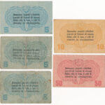 Olaszország / Velence / Osztrák-magyar megszállás 1918. 5c (3x) + 10c + 50c + T:I--IV Italy / Venice / Austro-Hungarian occupation 1918. 5 Centesimi (3x) + 10 Centesimi + 50 Centesimi C:AU-G - Image 2