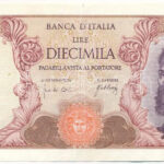 Olaszország 1966. 10.000L 'P0272 098347', 'Michelangelo' T:III apró szakadás Italy 1966. 10.000 Lire 'P0272 098347', 'Michelangelo' C:F tiny tear Krause P#97