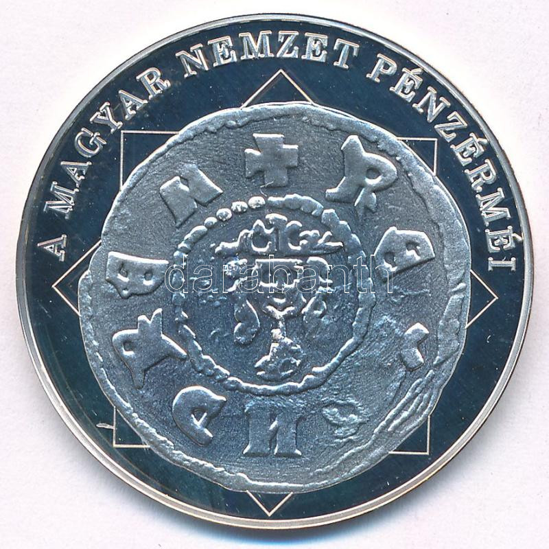 DN 'A magyar nemzet pénzérméi - Az utolsó Árpád-házi király pénze 1290-1301' Ag emlékérem, tanúsítvánnyal, kapszulában (10,37g/0.999/35mm) T:PP - Image 2