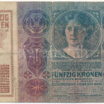 1914. 50K piros 'MAGYARORSZÁG' felülbélyegzéssel T:III- Adamo K24B - Image 2