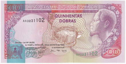 Sao Tomé és Principé 1993. 500D T:I Saint Thomas & Prince 1993. 500 Dobras C:UNC Krause 63.