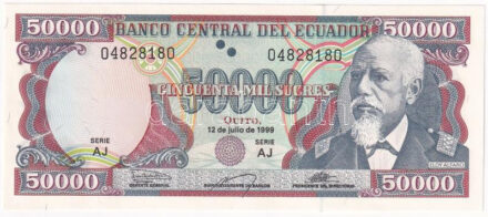 Ecuador 1999. 50.000S T:I Ecuador 1999. 50.000 Sucres C:UNC Krause 130.e