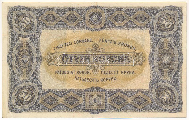 1920. 50K '5a 015 807749', 'Orell Füssli Zürich' nyomdahely jelöléssel T:III szép papír Adamo K25 - Image 2
