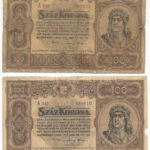 1920. 100K 'Orell Füssli Zürich' (2x) T:III,IV a jobb állapotún kis beszakadás, oldalán kisebb anyaghiány Adamo K29