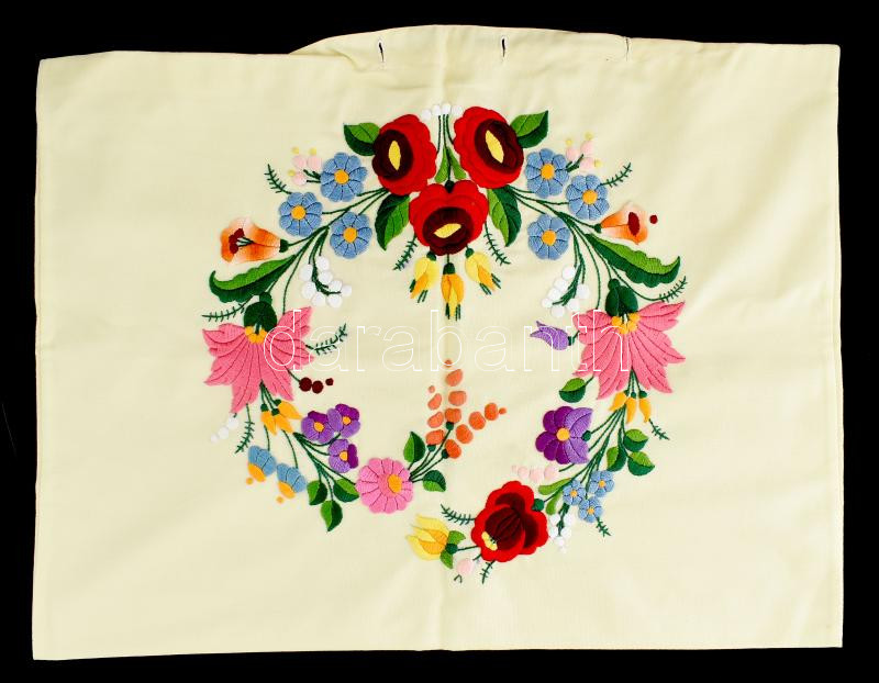 3 db kalocsai hímzéses párnahuzat, 40×60 cm - Image 2