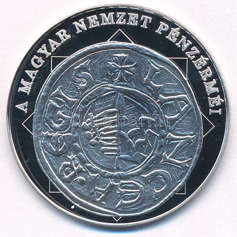 DN 'A magyar nemzet pénzérméi - Szent István és az első magyar pénz 997-1038' Ag emlékérem tanúsítvánnyal (10,37g/0.999/35mm) T:PP - Image 2