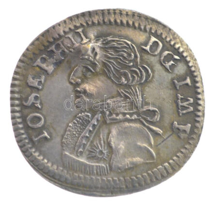 Ausztria 1765-1790. 'II. József' kétoldalas Ag zseton (0,91g/21mm) T:2 ütésnyom, hullámos lemez Austria 1765-1790. 'Joseph II.' two-sided Ag token (0,91g/21mm) C:XF ding, wavy coin