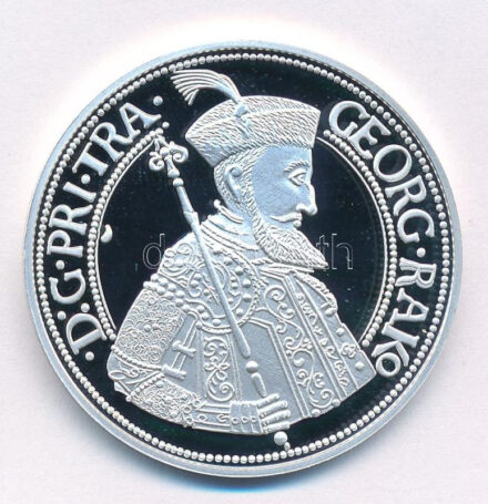 DN 'Magyar tallérok utánveretben - I. Rákóczi György tallérja' Ag emlékérem tanúsítvánnyal (20g/0.999/38,6mm) T:PP