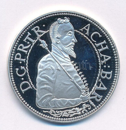 DN 'Magyar tallérok utánveretben - Barcsay Ákos tallérja' Ag emlékérem tanúsítvánnyal (20g/0.999/38,6mm) T:PP