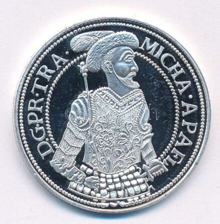 DN 'Magyar tallérok utánveretben - Apafi Mihály tallérja' Ag emlékérem tanúsítvánnyal (20g/0.999/38,6mm) T:PP
