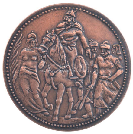 1896KB 1K Ag 'Millenium' kétoldalas bronz utánverete kapszulában (23mm) T:1-