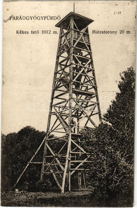 Parád-gyógyfürdő, Kékestető, Mátra torony (EK)