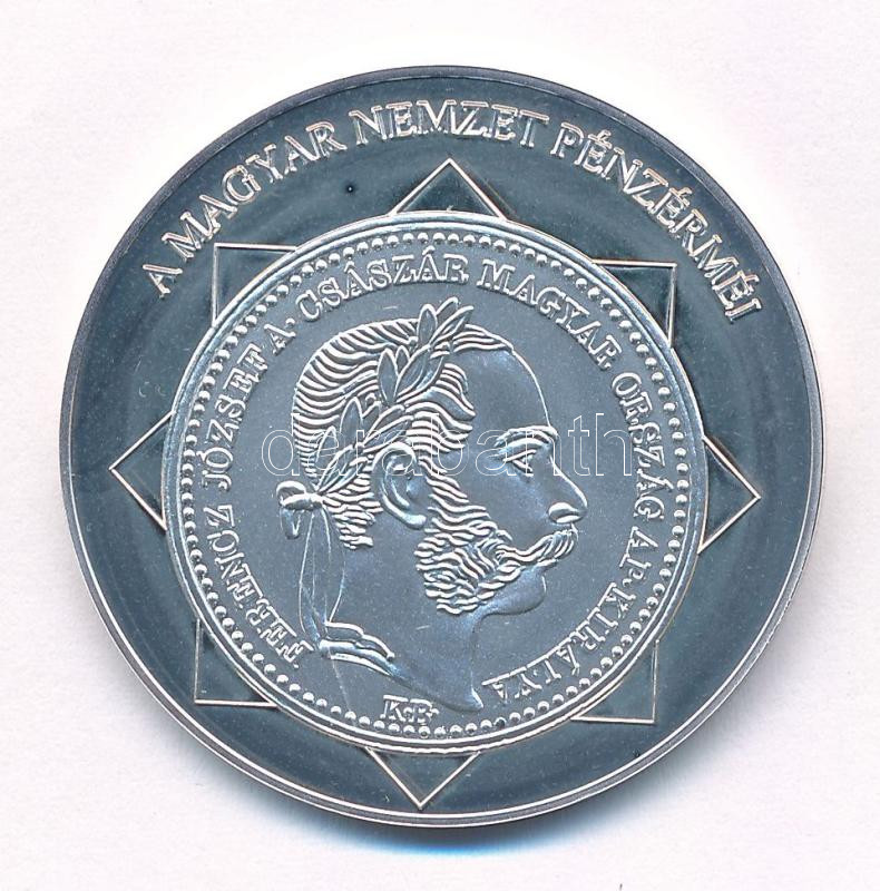 DN 'A magyar nemzet pénzérméi - A Monarchia első pénze 1867-1916' Ag emlékérem tanúsítvánnyal (10,37g/0.999/35mm) T:PP