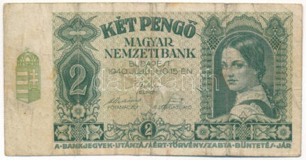 1940. 2P 'J 337 039707' T:III- folt Adamo P2